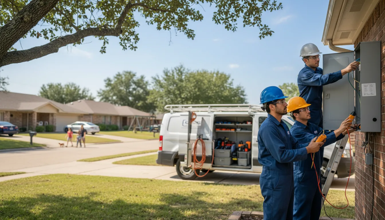 Certified electrician providing emergency electrical services in Rothschild, WI